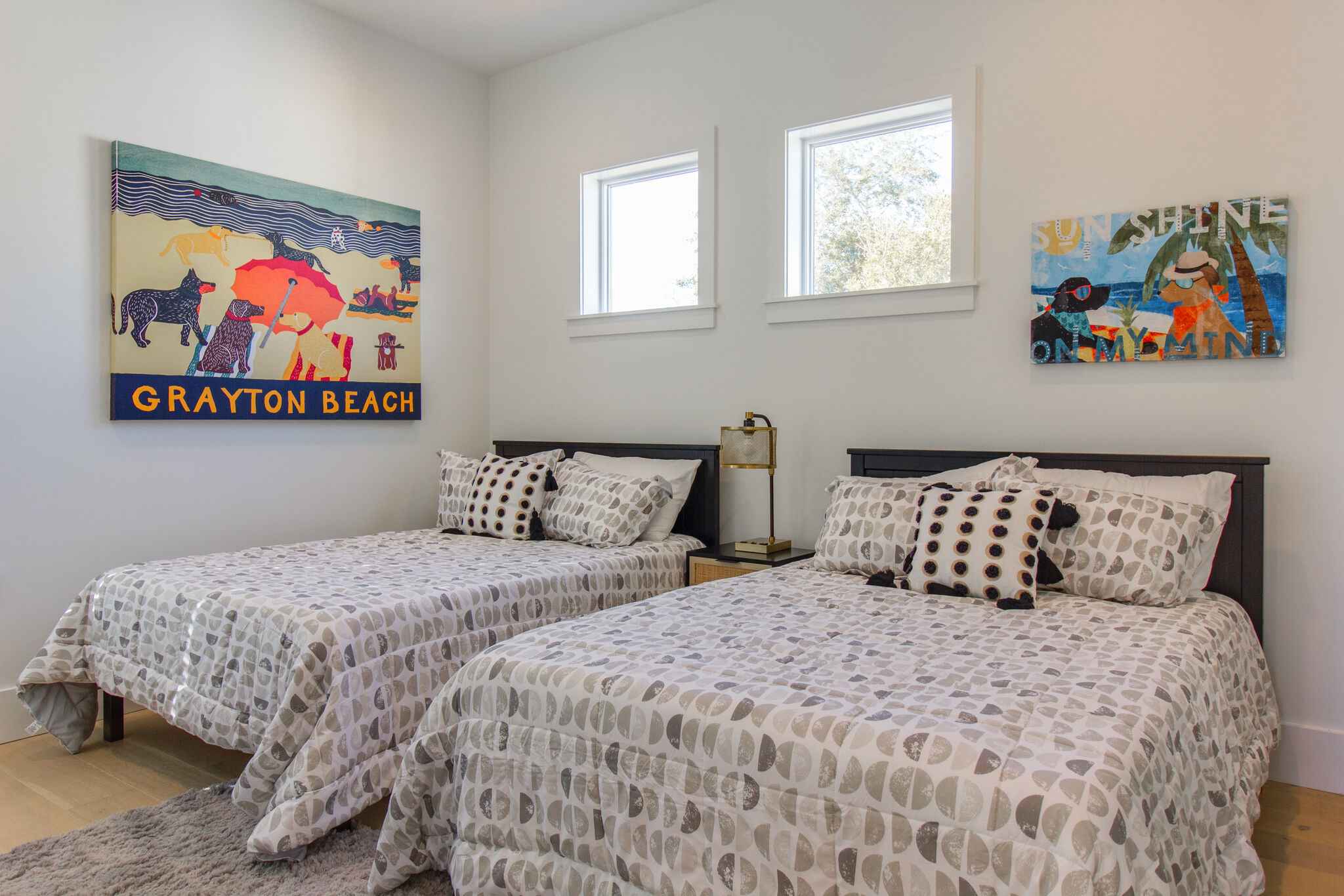 Bedroom 3: Two Full Beds